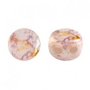 Les perles par Puca® Kalos Perlen Opaque mix rose/gold ceramic look 03000/15695